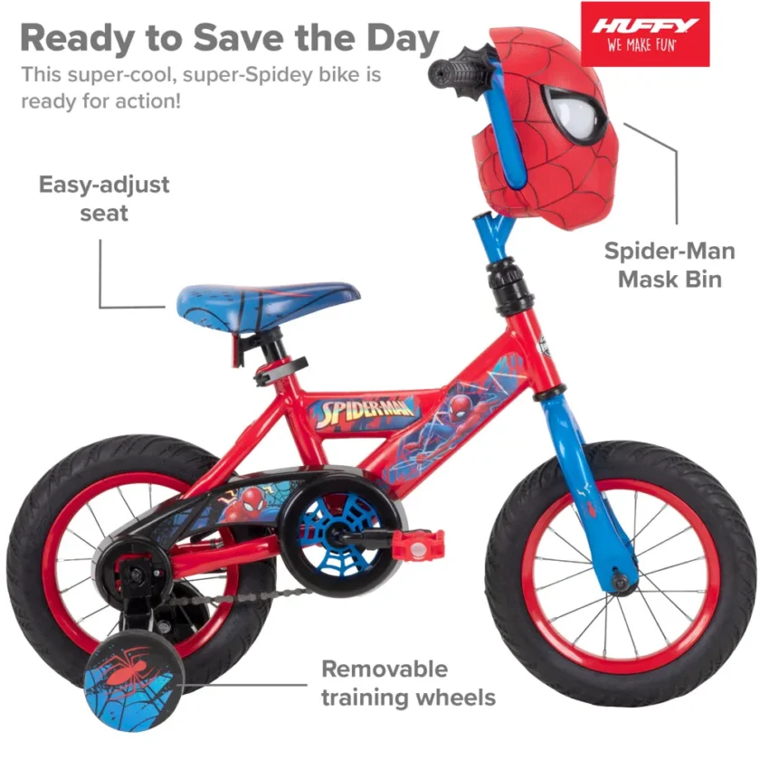 Marvel 12" Bike with Training Wheels for Boys - Image 3