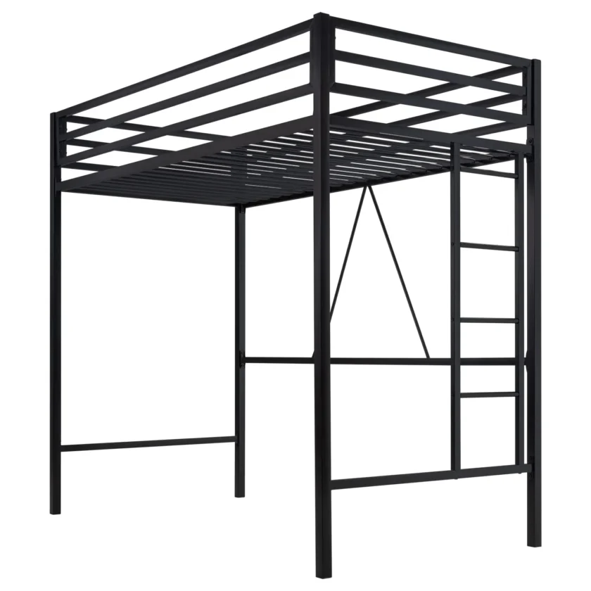 SHA CERLIN Junior Loft Bed Twin Size, Heavy Duty Twin Bed Frame - Image 2