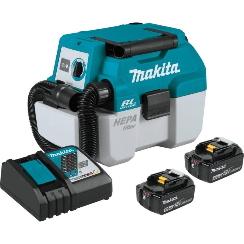 Makita 18V LXT 2 Gallon HEPA Portable Wet/Dry Dust Extractor/Vacuum Kit XCV11T from Makita