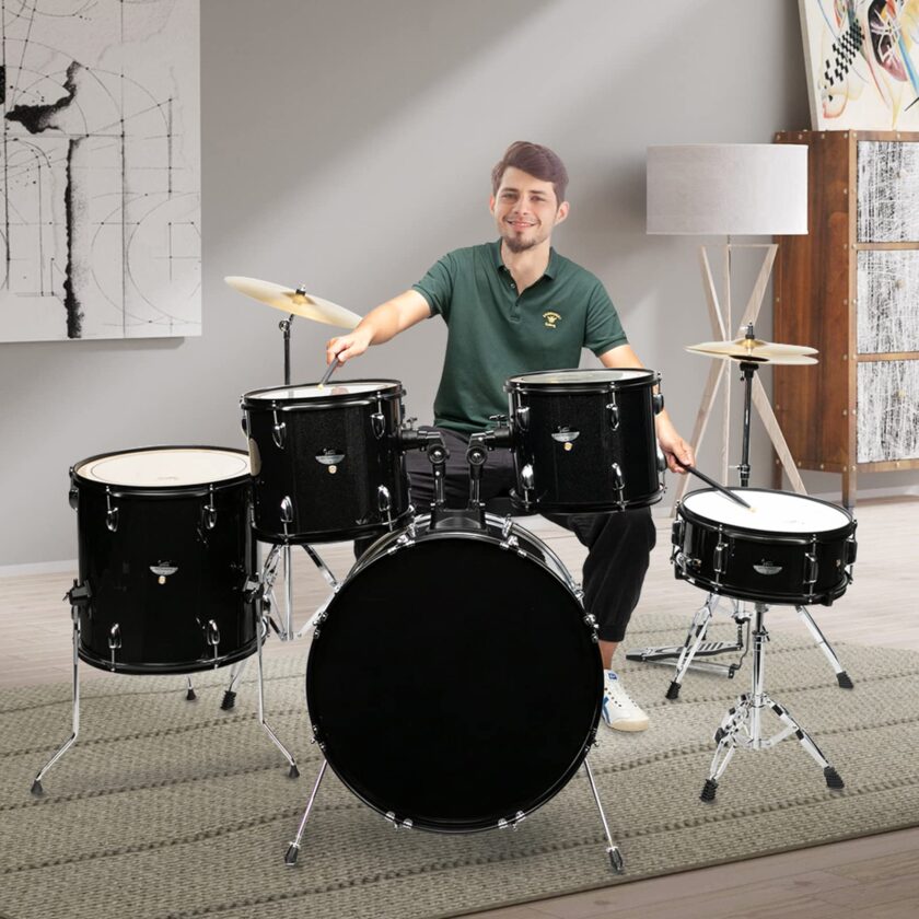 Ktaxon 5-Piece Adult Drum Set, 22 Inch Full-Size Drums Kit - Image 2