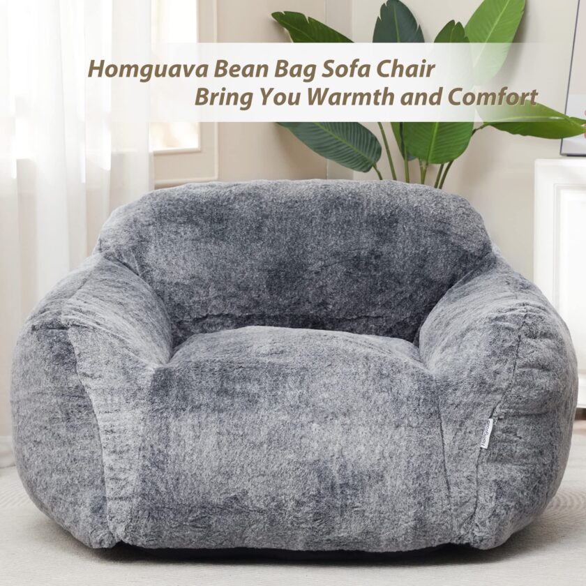 Homguava Giant Bean Bag Chair with Armrests - Image 4