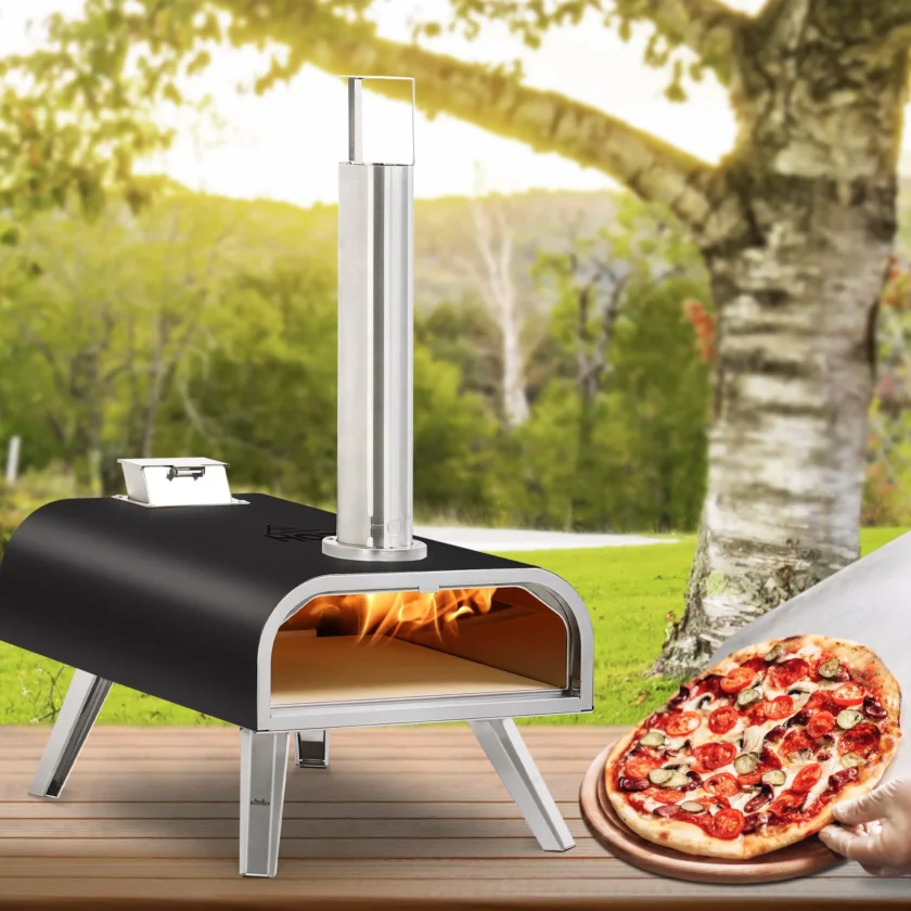 BIG HORN OUTDOORS 16 Inch Wood Pellet Burning Pizza Oven - Image 9