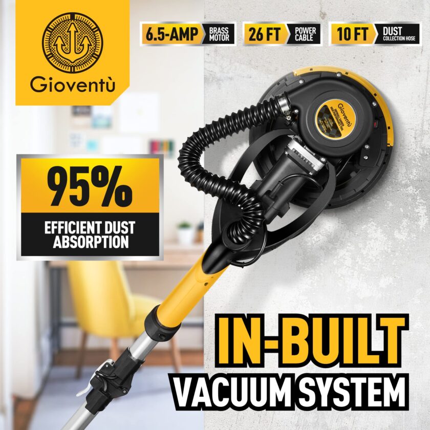 Giovent�� Electric Drywall Sander with Vacuum for Popcorn Ceiling - Image 4