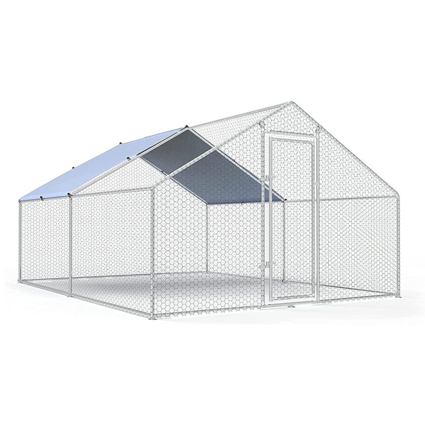 Large Metal Chicken Coop Walk-in Poultry Cage