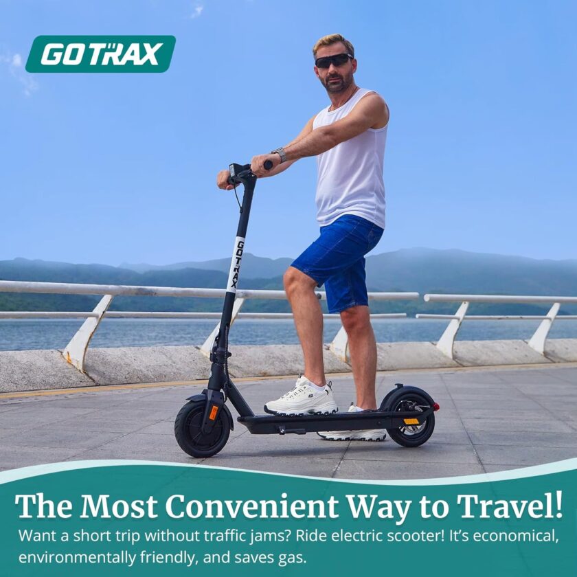 Adult Electric Scooter, 8.5 Inch Pneumatic Tires, Max Range 14/18 Miles, Max Speed 15.5/18 MPH, Powered by 300 Watt Motor, with Cruise Control Adult Folding Electric Scooter - Image 9