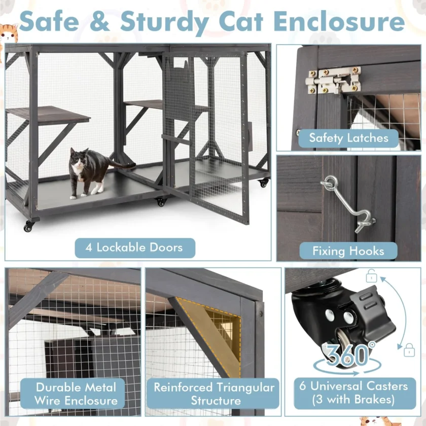 Catio Outdoor Cat Enclosure Large - Image 4