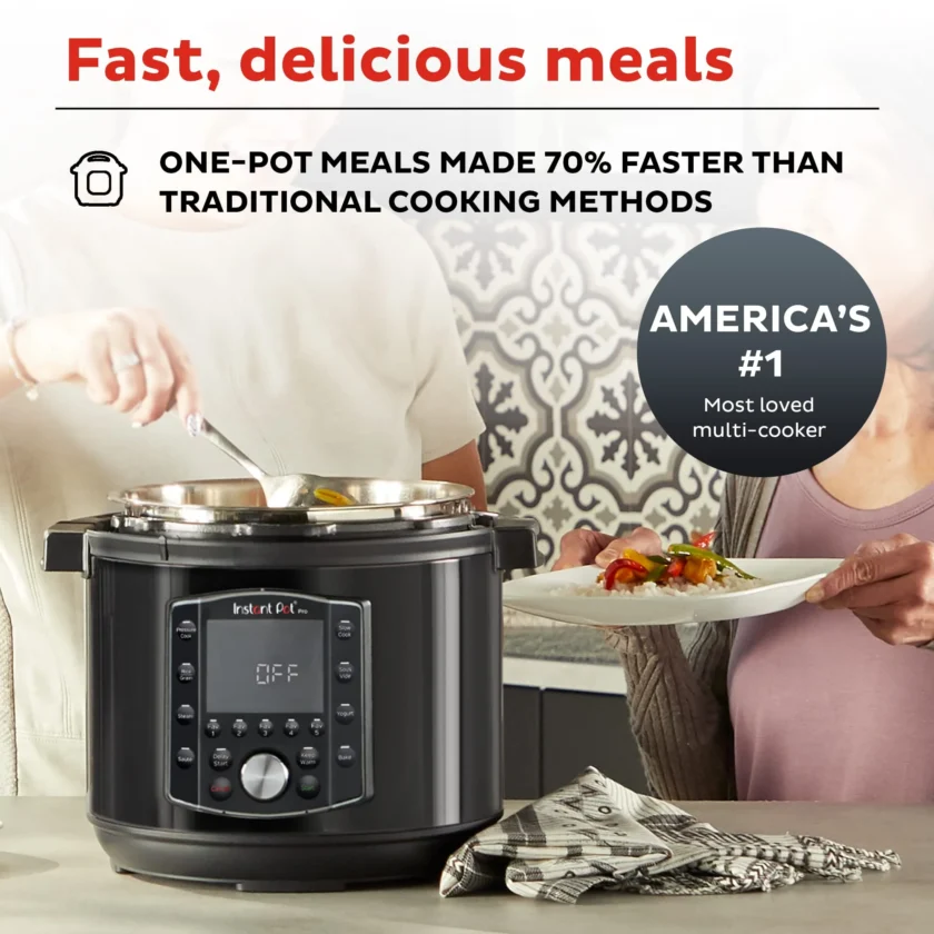 Instant Pot Pro 8 QT 10-in-1 Pressure Cooker, Rice/Grain Cooker - Image 2