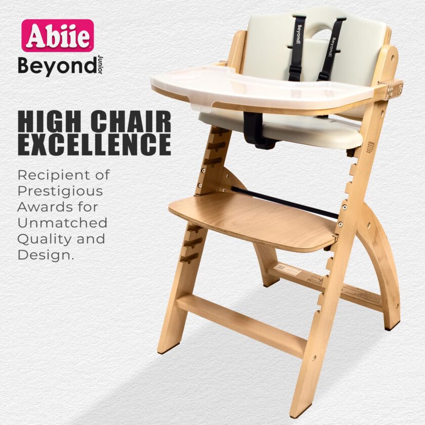 Abiie 3-in-1 Convertible Wooden High Chair for Babies & Toddlers - Image 2