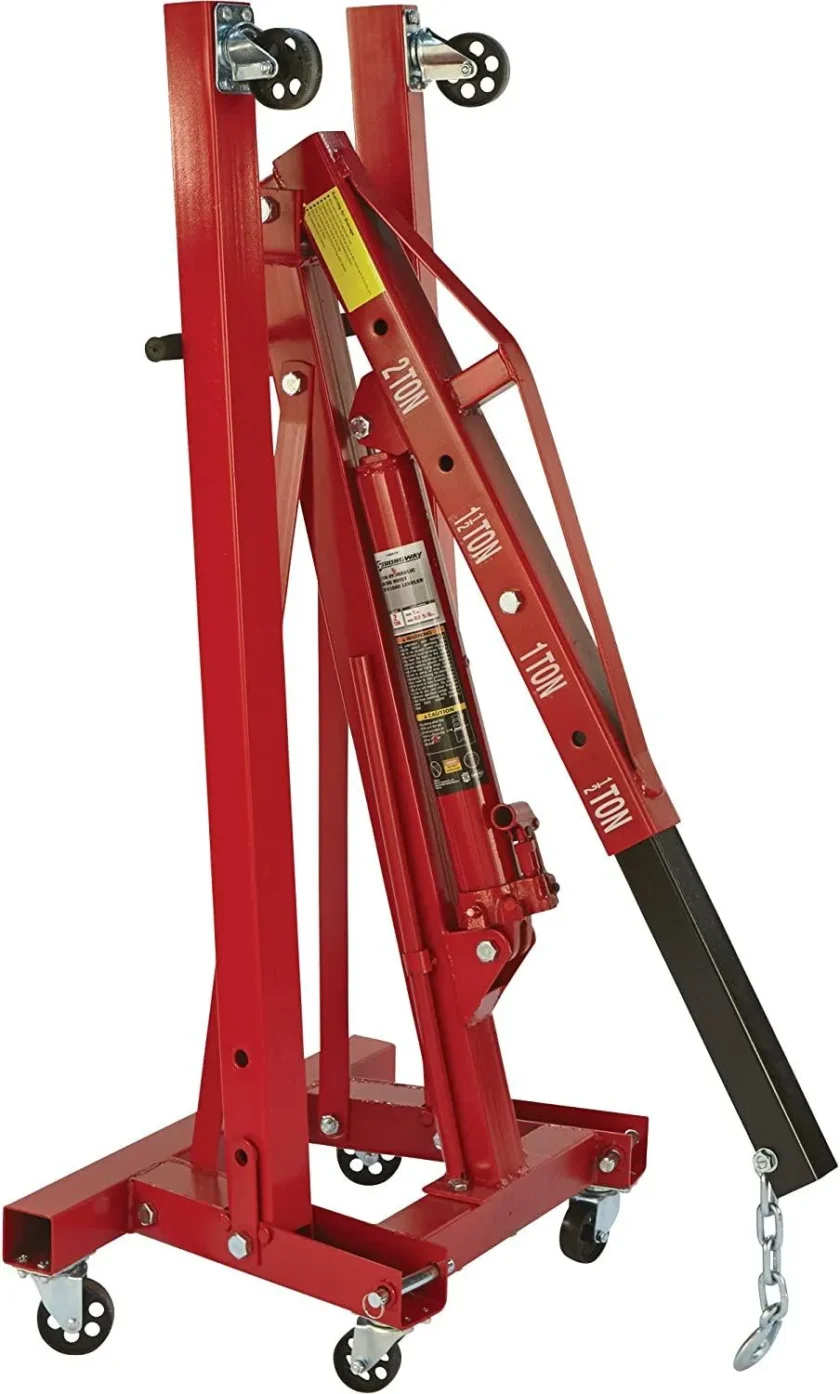 Strongway Hydraulic Engine Hoist with Load Leveler – 2-Ton Capacity, 1in.-82 5/8in. Lift Range - Image 3