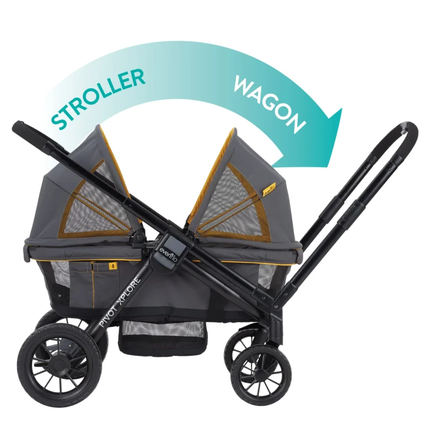 Evenflo Pivot Xplore All-Terrain Stroller Wagon - Image 8