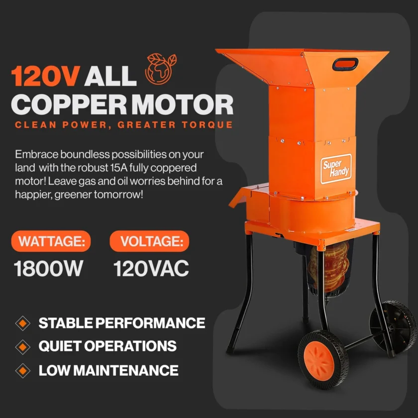 SuperHandy Heavy Duty Electric Shredder & Mulcher GUO056 - Image 11