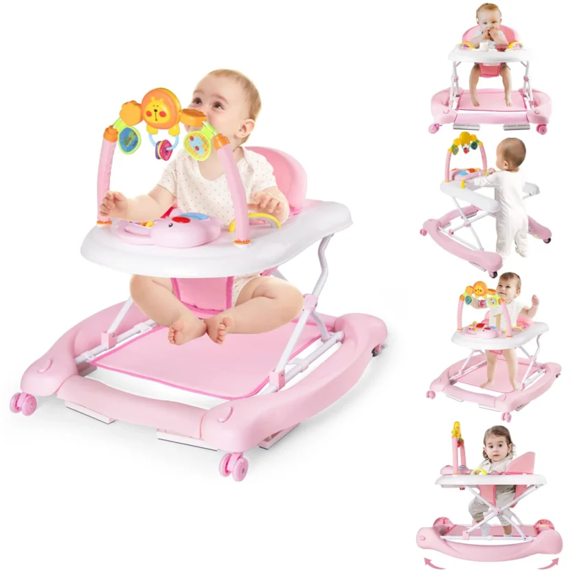 Boyro Baby 5-in-1 Baby Walkers for Boys Girls 6-12 Months