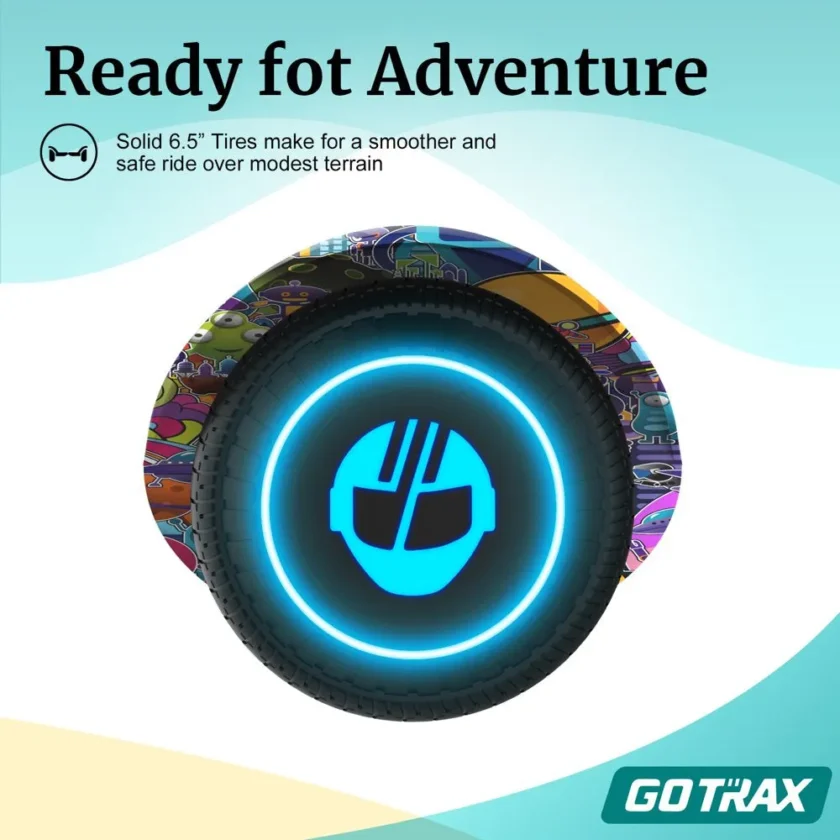 GOTRAX Edge Hoverboard for Kids Adults, 6.5" Tires 6.2Mph & 2.5 Miles Self Balancing Scooter - Image 3