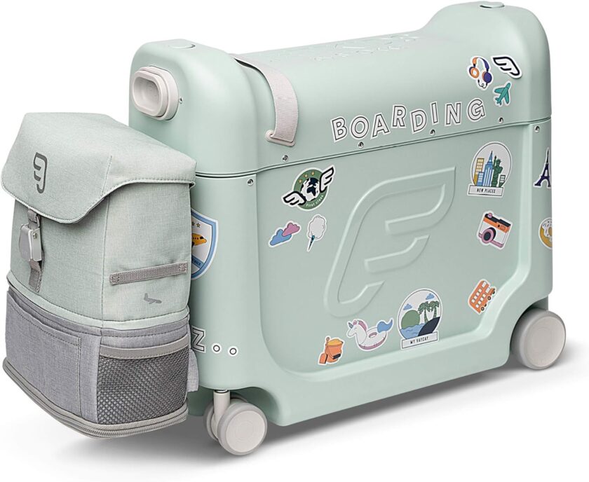 JetKids by Stokke Travel Bundle - Includes Kid’s Ride-On Suitcase & In-Flight Bed + Crew BackPack - Best for Ages 3-7 - Image 4