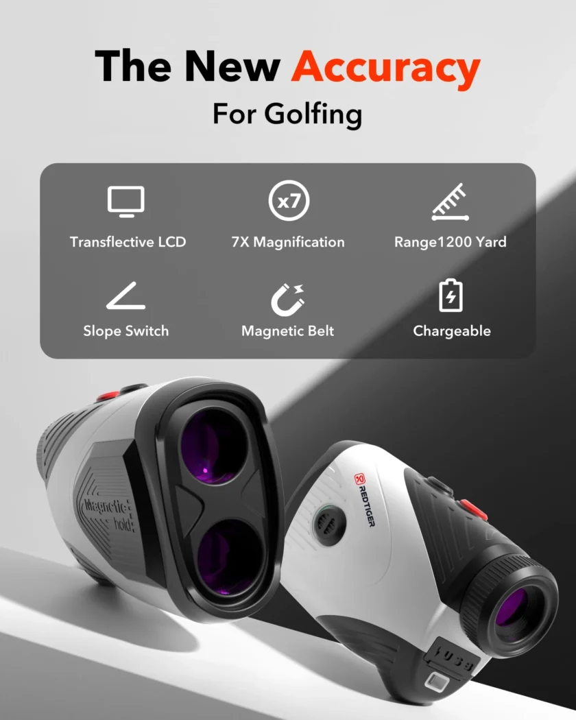 REDTIGER 1200 Yards Laser Range Golf Rangefinder with Slope - Image 3