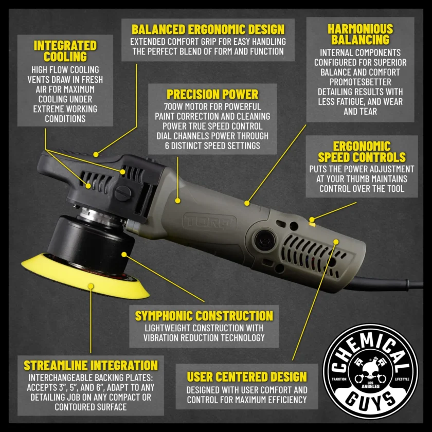 Chemical Guys TORQX Random Orbital Polisher - Image 5