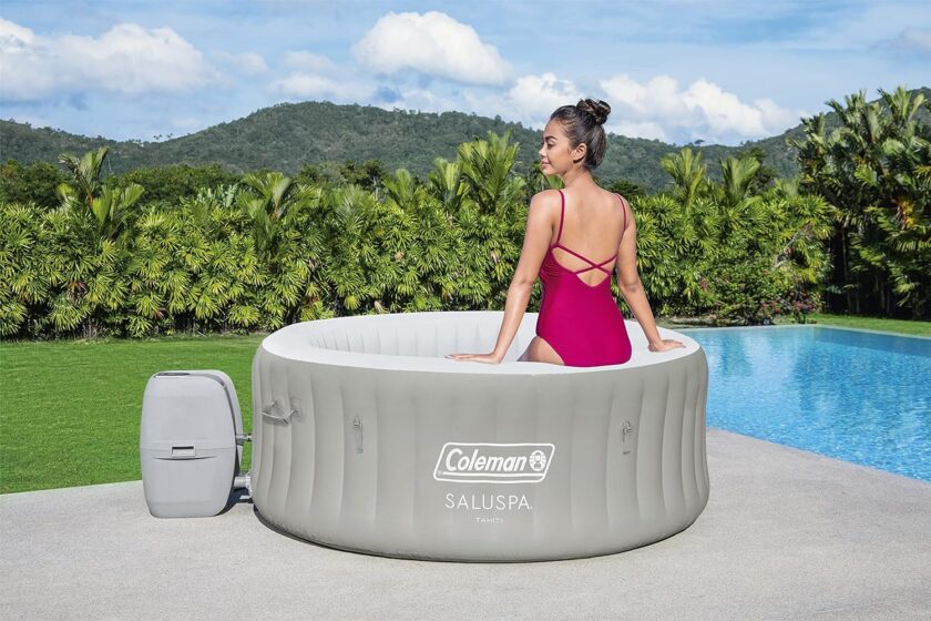 Inflatable Hot Tub Spa | Portable Hot Tub with Heated Water System and 140 Bubble Jets | Fits Up to 4 People - Image 5