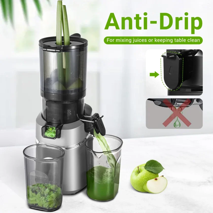 AMZCHEF 5.3-Inch Self-Feeding Masticating Juicer - Image 4