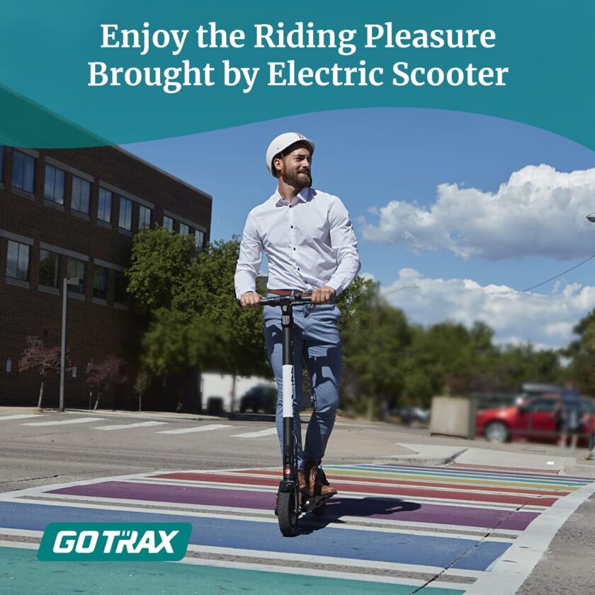 Adult Electric Scooter, 8.5 Inch Pneumatic Tires, Max Range 14/18 Miles, Max Speed 15.5/18 MPH, Powered by 300 Watt Motor, with Cruise Control Adult Folding Electric Scooter - Image 16