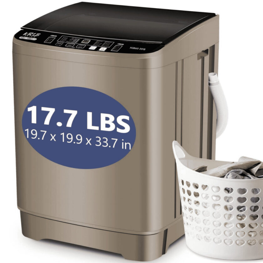 Portable Washing Machine, 17.7 Lbs Large Capacity Full Automatic Washing Machine