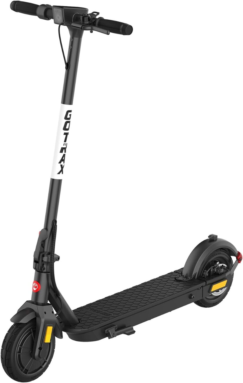 Adult Electric Scooter, 8.5 Inch Pneumatic Tires, Max Range 14/18 Miles, Max Speed 15.5/18 MPH, Powered by 300 Watt Motor, with Cruise Control Adult Folding Electric Scooter