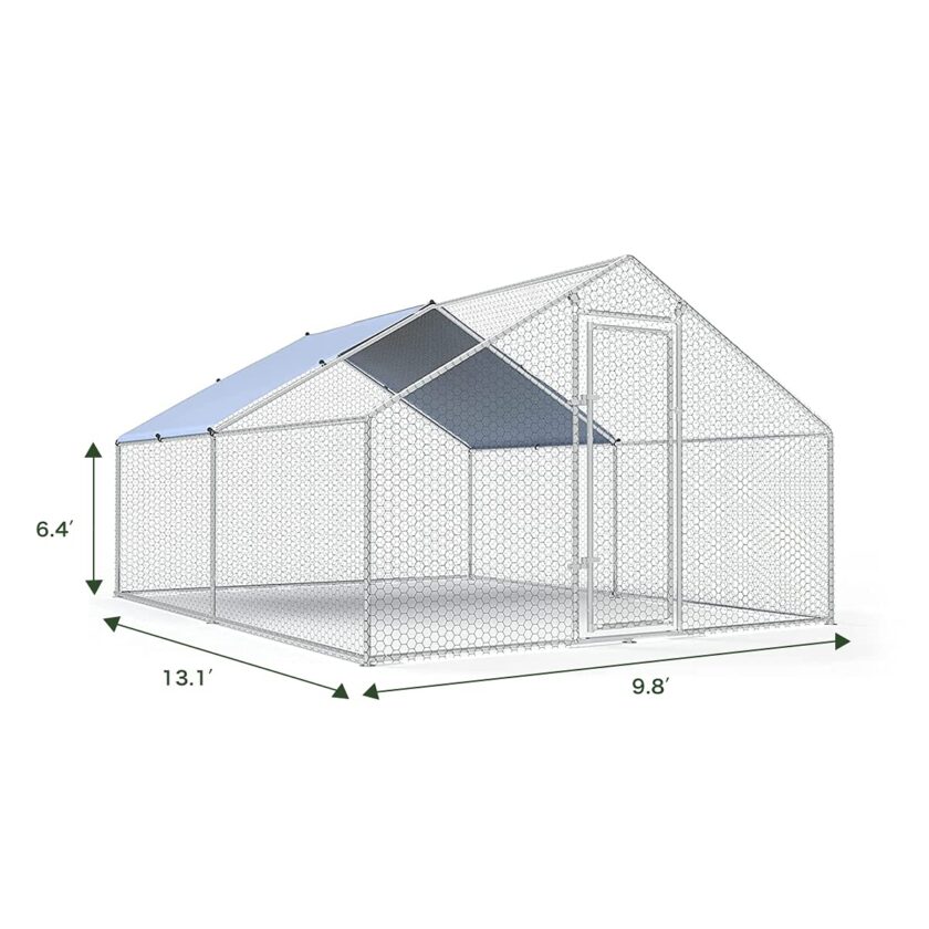 Large Metal Chicken Coop Walk-in Poultry Cage - Image 6