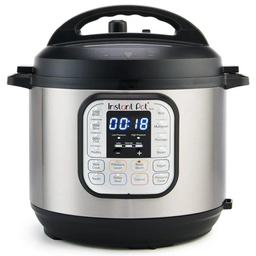 Instant Pot Duo 6 Qt Electric Pressure Cooker 7-In-1 with Easy-Release Steam Switch