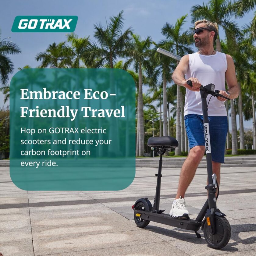 Adult Electric Scooter, 8.5 Inch Pneumatic Tires, Max Range 14/18 Miles, Max Speed 15.5/18 MPH, Powered by 300 Watt Motor, with Cruise Control Adult Folding Electric Scooter - Image 14