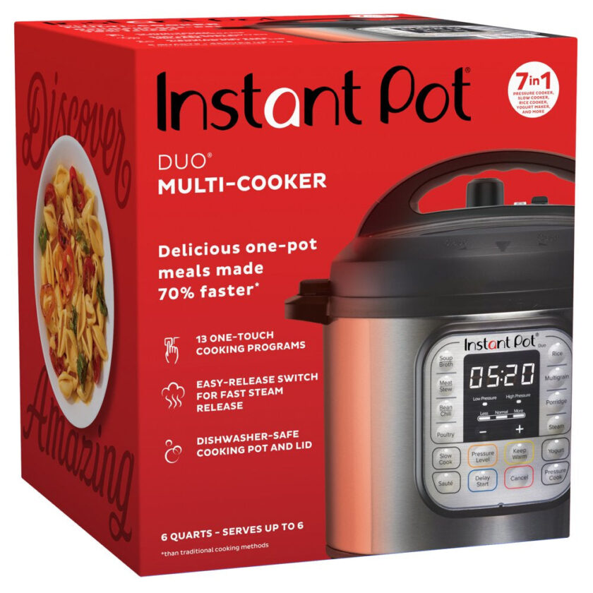 Instant Pot Duo 6 Qt Electric Pressure Cooker 7-In-1 with Easy-Release Steam Switch - Image 10