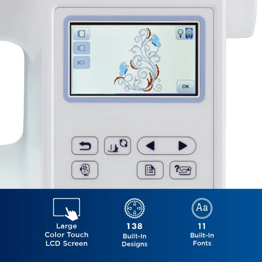 Brother Computerized Embroidery Machine with 5 in x 7 in Embroidery Area and LCD Screen - Image 3