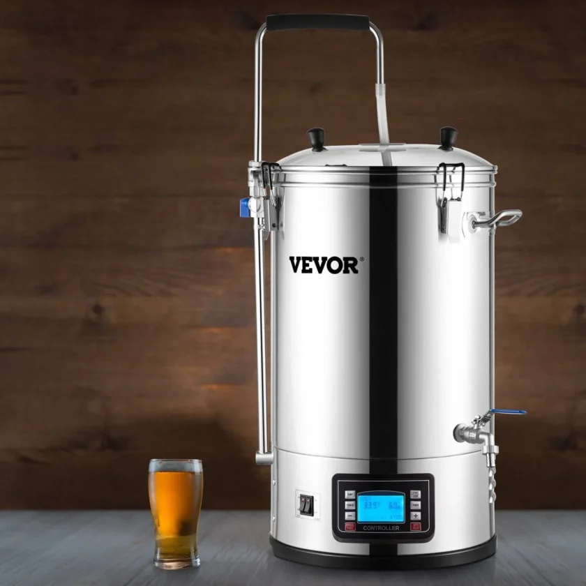 VEVOR Electric Brewing System 9.2 Gal/35 L Brewing Pot All-in-One Home Beer Brewer w/Pump - 9.6Gal - Image 7