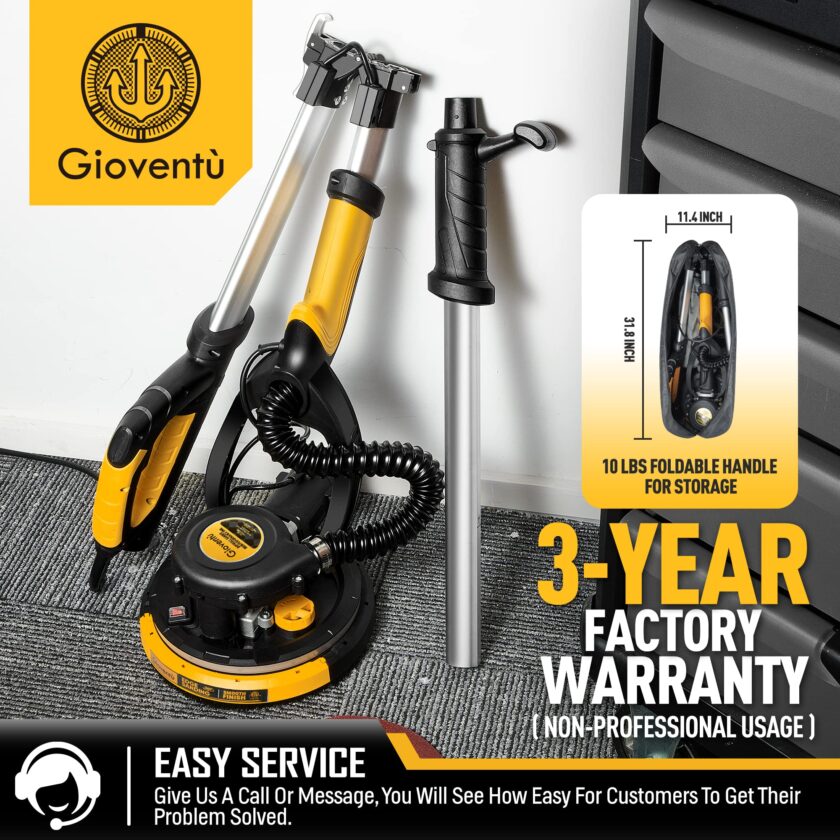 Giovent�� Electric Drywall Sander with Vacuum for Popcorn Ceiling - Image 2