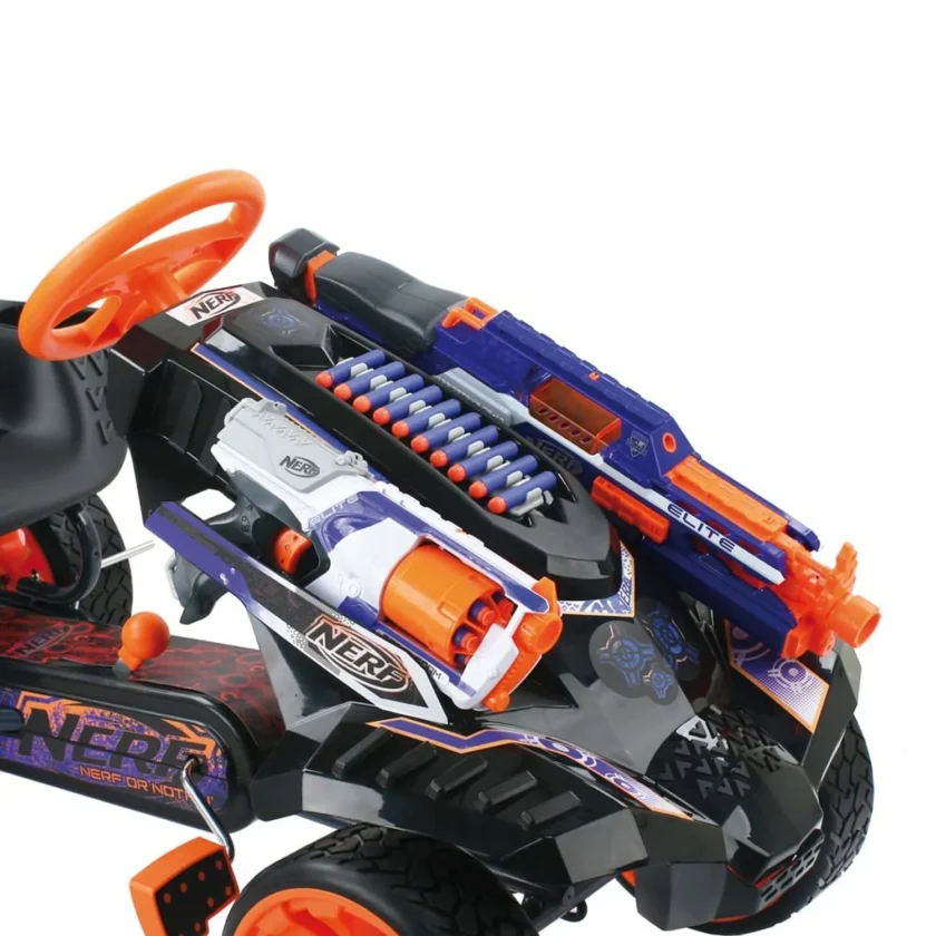 Nerf Battle Racer Ride-on Pedal Go-Kart for Boys and Girls, Multi-color - Image 10