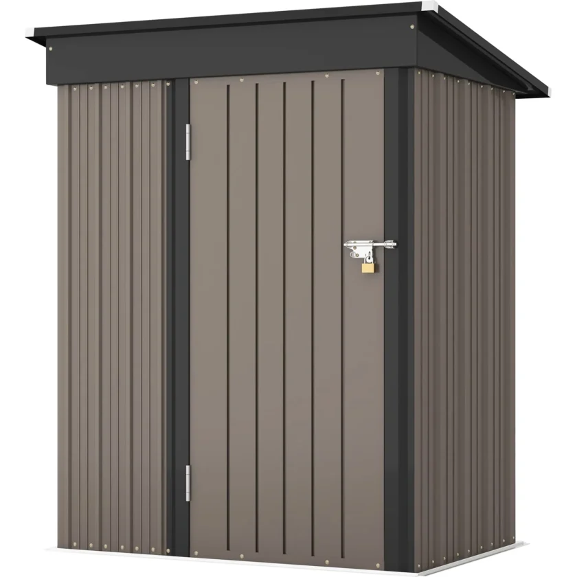 Patiowell 5x3 FT Outdoor Storage Shed for Backyard Garden Patio Lawn - Image 7