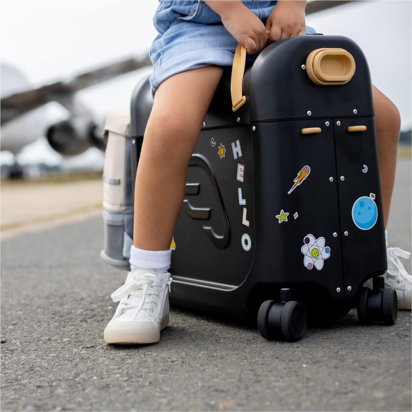 JetKids by Stokke Travel Bundle - Includes Kid’s Ride-On Suitcase & In-Flight Bed + Crew BackPack - Best for Ages 3-7 - Image 10