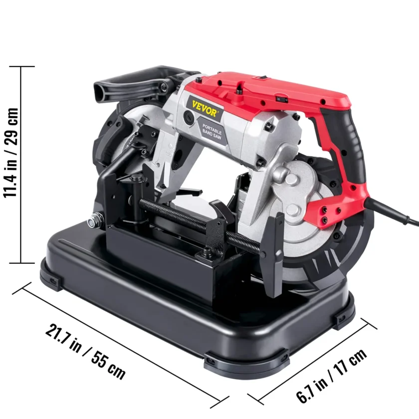 VEVOR Portable Variable Speed Band Saw for Metal Wood - Image 3