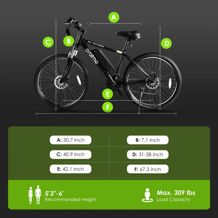 Oraimo Electric Bike for Adults with 350W BAFANG Motor - Image 5