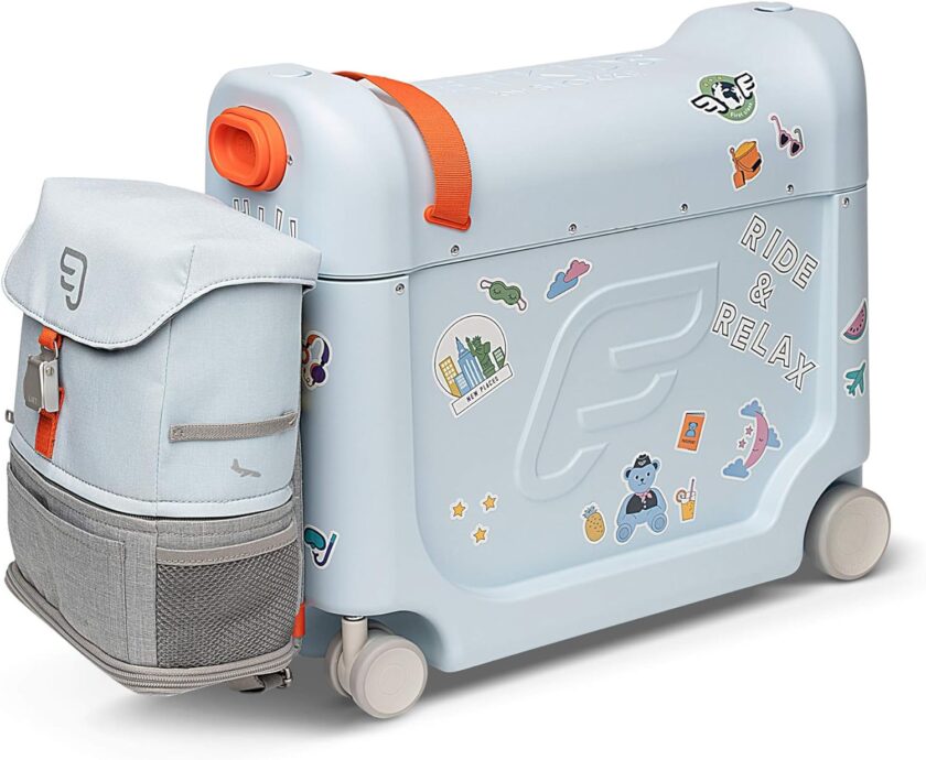 JetKids by Stokke Travel Bundle - Includes Kid’s Ride-On Suitcase & In-Flight Bed + Crew BackPack - Best for Ages 3-7 - Image 7