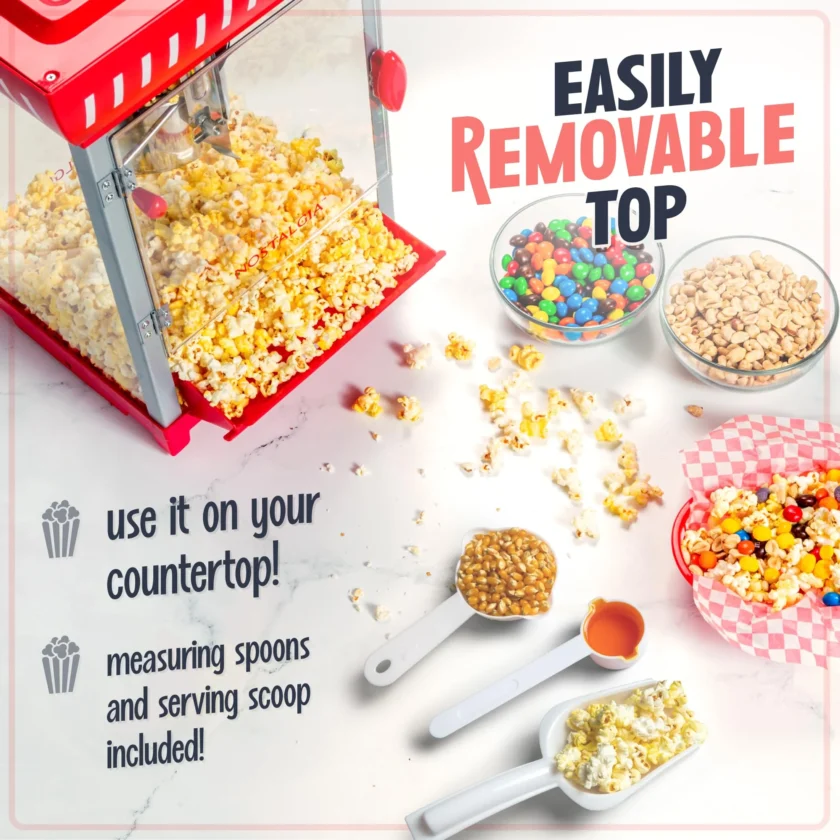 Nostalgia Popcorn Maker Machine With 2.5 Oz Kettle - Image 2