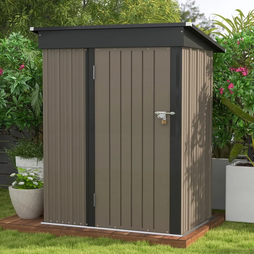 Patiowell 5x3 FT Outdoor Storage Shed for Backyard Garden Patio Lawn