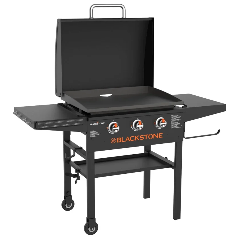 Blackstone 3-Burner 28" XL Griddle with Hood in Black