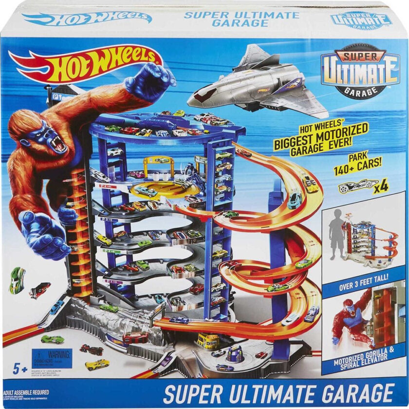 Hot Wheels Track Set with 4 1:64 Scale Toy Cars, Super Ultimate Garage, Over 3-Feet Tall - Image 6