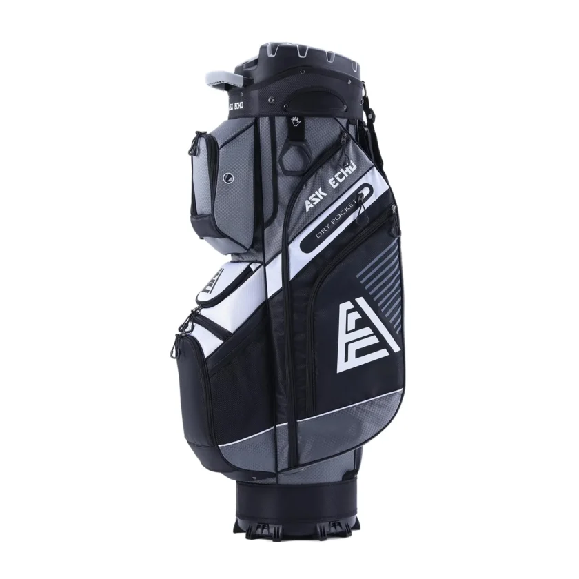 ASK ECHO T-Lock Golf Cart Bag with Handles and Rain Cover - Image 8