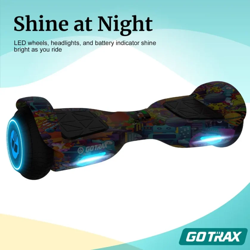 GOTRAX Edge Hoverboard for Kids Adults, 6.5" Tires 6.2Mph & 2.5 Miles Self Balancing Scooter - Image 6