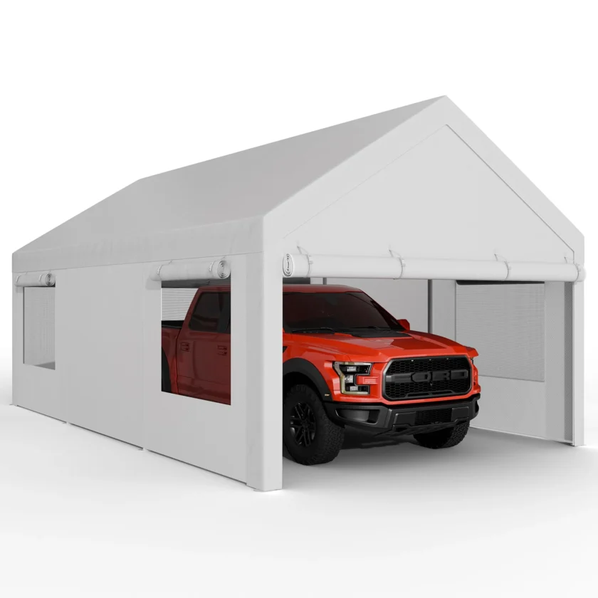 JYQAQA 12x20 FT Heavy Duty Carport Canopy - Image 2