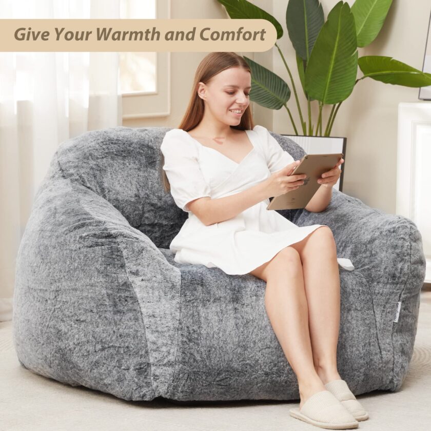 Homguava Giant Bean Bag Chair with Armrests - Image 6