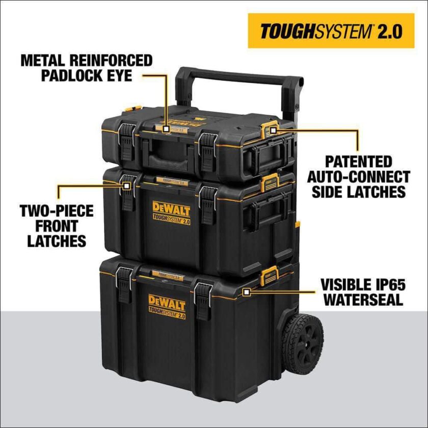 TOUGHSYSTEM 2.0 24 in. Tower Tool Box System (3 Piece Set) DWST60437 - Image 2