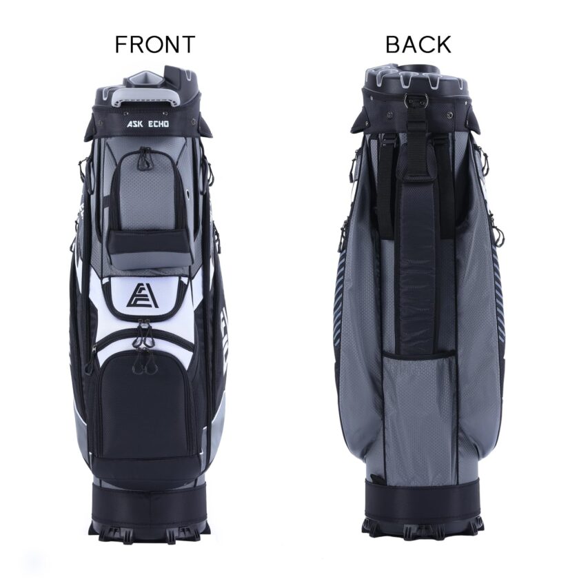 ASK ECHO T-Lock Golf Cart Bag with Handles and Rain Cover - Image 5