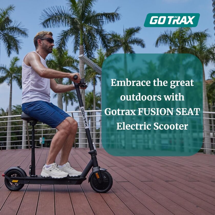 Adult Electric Scooter, 8.5 Inch Pneumatic Tires, Max Range 14/18 Miles, Max Speed 15.5/18 MPH, Powered by 300 Watt Motor, with Cruise Control Adult Folding Electric Scooter - Image 12