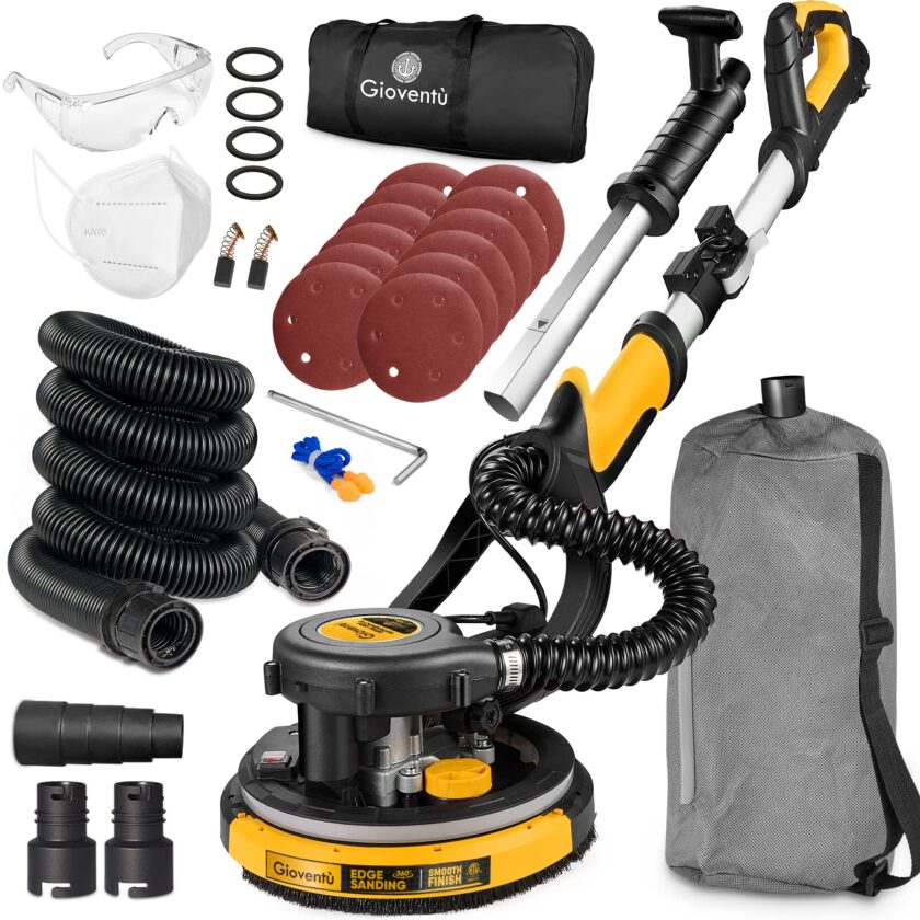 Giovent�� Electric Drywall Sander with Vacuum for Popcorn Ceiling